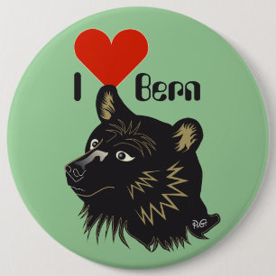 Bern Berna Schweiz Suisse Svizzera Svizra Ronde Button 6,0 Cm