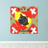 Bern, Berne, Berna, Bärn, Schweiz, Suisse Leinwand Canvas Afdruk (Insitu (Houten vloer))