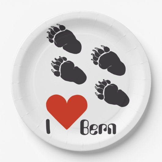 Bern – Berne – Berna Papierteller Papieren Bordje (Voorkant)