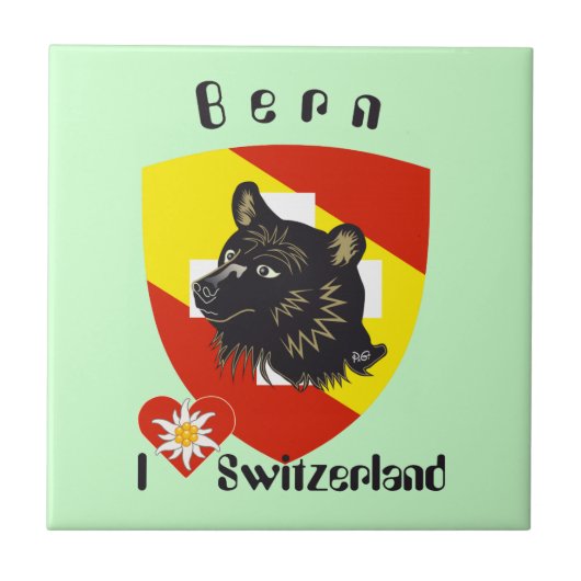 Bern Berne Berna Schweiz Suisse Fliese Tegeltje (Voorkant)