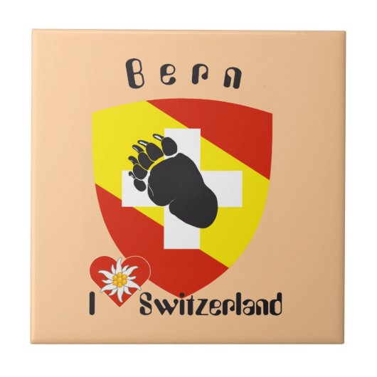 Bern Berne Berna Schweiz Suisse Fliese Tegeltje (Voorkant)
