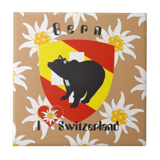Bern Berne Berna Schweiz Suisse Fliese Tegeltje (Voorkant)