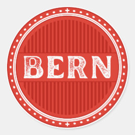 Bern City Pride Embleem – Zwitserse identiteit Ronde Sticker