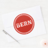 Bern City Pride Emblem – Swiss Identity Ronde Sticker (Envelop)