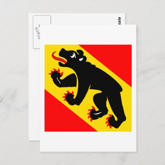 Bern Flag Briefkaart (Voorkant / Achterkant)