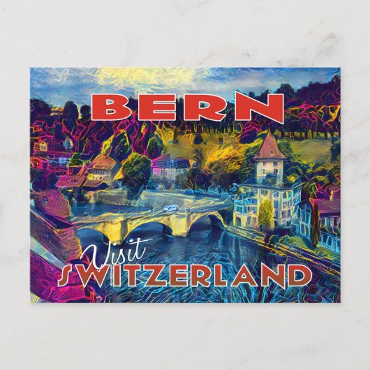 Bern, hoofdstad van Zwitserland Briefkaart (Voorkant)