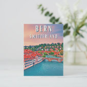 Bern, in het hart van de Zwitserse Alpen Briefkaart (Staand voorkant)
