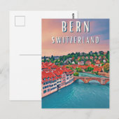 Bern, in het hart van de Zwitserse Alpen Briefkaart (Voorkant / Achterkant)