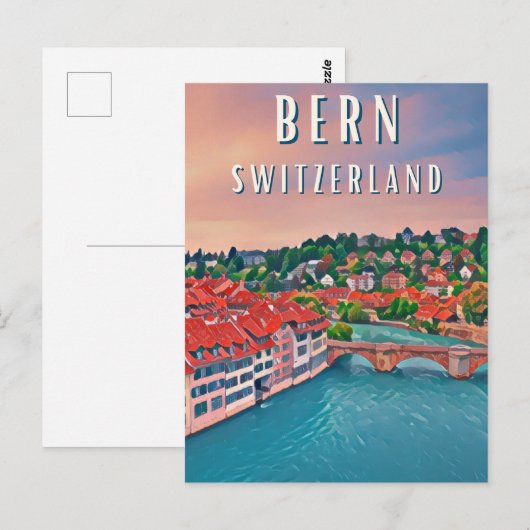 Bern, in het hart van de Zwitserse Alpen Briefkaart (Voorkant / Achterkant)
