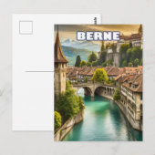 Bern, in het hart van de Zwitserse Alpen Briefkaart (Voorkant / Achterkant)