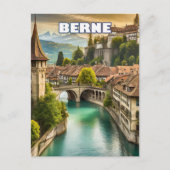 Bern, in het hart van de Zwitserse Alpen Briefkaart (Voorkant)