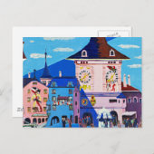 Bern met klokkentoren door Ernst Ludwig Kirchner Briefkaart (Voorkant / Achterkant)