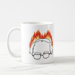 Bern on Fire - Bernie Sanders voor President -.png Koffiemok
