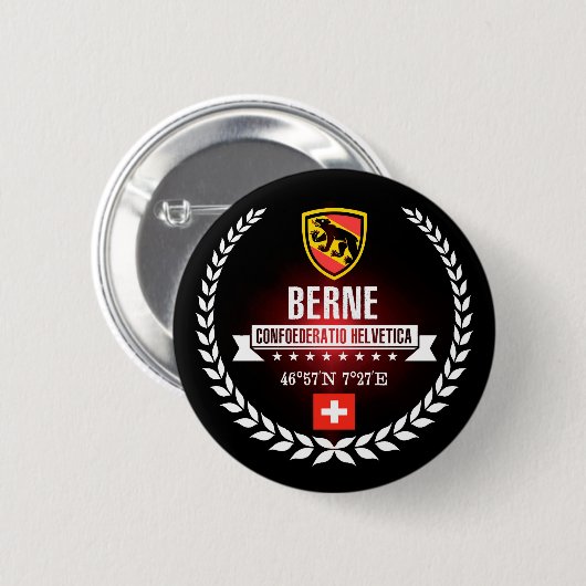 Bern Ronde Button 5,7 Cm (Voorkant /achterkant)
