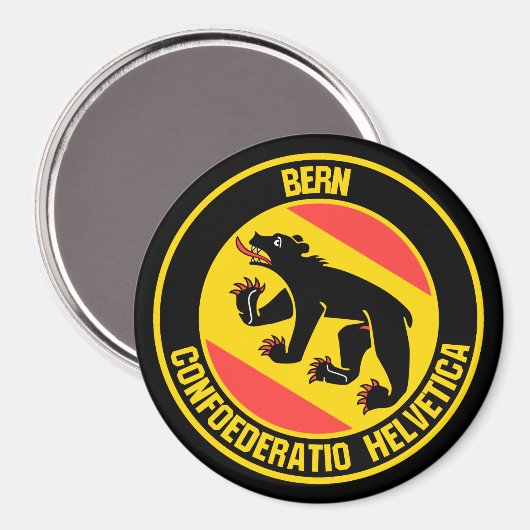 Bern Round Emblem Magneet (Voorkant / Achterkant)