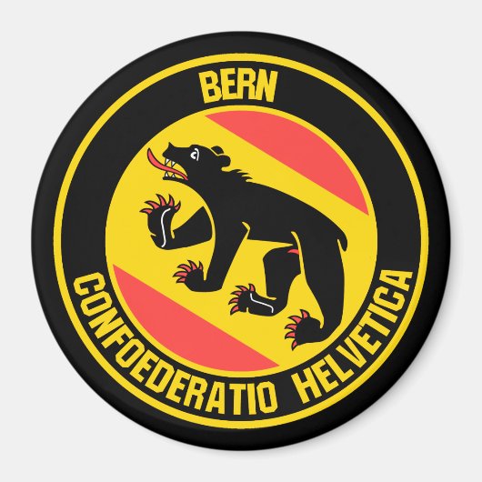 Bern Round Emblem Magneet (Voorkant)