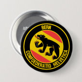 Bern Round Emblem Ronde Button 7,6 Cm (Voorkant /achterkant)