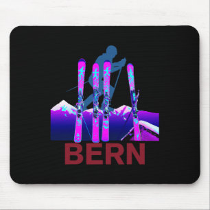 Bern Skiën en Snowboarden Retro jaren 90 Bern Ski Muismat