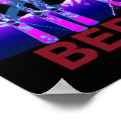 Bern Skiën en Snowboarden Retro jaren 90 Bern Ski Poster (Hoek)