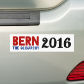 BERN The Oligarchy Bumpersticker (Op auto)