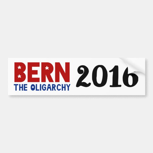 BERN The Oligarchy Bumpersticker (Voorkant)