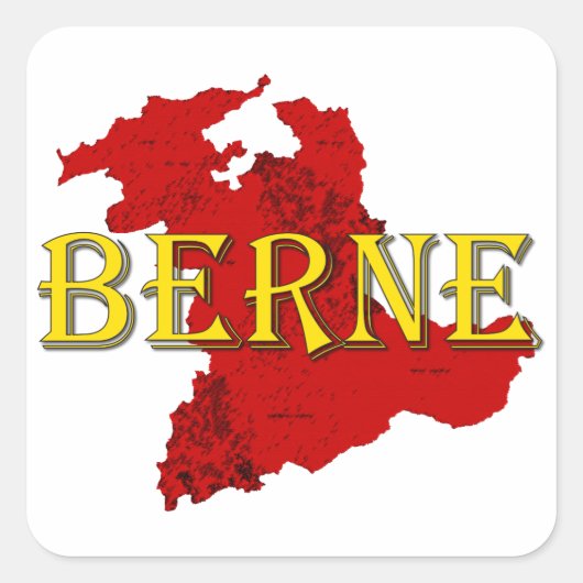 Bern Vierkante Sticker (Voorkant)