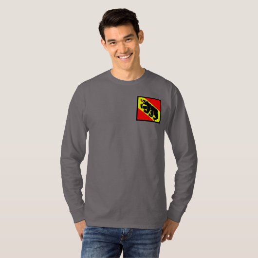 Bern vlag zwitserland zwitserse zwitserse kreet t-shirt (Voorkant volledig)
