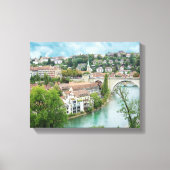 Bern Zwitserland Aare River Photo Canvas Afdruk (Voorkant)