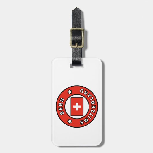 Bern Zwitserland Bagagelabel (Voorkant verticaal)