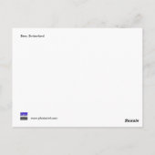 Bern, Zwitserland Briefkaart (Achterkant)