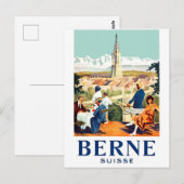 Bern, Zwitserland, Briefkaart (Voorkant / Achterkant)