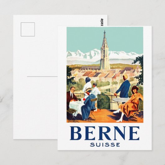 Bern, Zwitserland, Briefkaart (Voorkant / Achterkant)