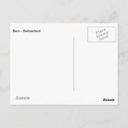 Bern - Zwitserland Briefkaart (Achterkant)