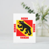 Bern Zwitserland Canton Flag Briefkaart (Staand voorkant)
