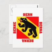 Bern Zwitserland Canton Flag Briefkaart (Voorkant / Achterkant)