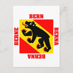 Bern Zwitserland Canton Flag Briefkaart