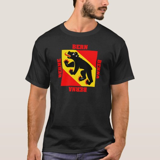 Bern Zwitserland Canton Flag T-shirt (Voorkant)