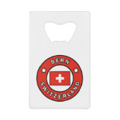 Bern Zwitserland Creditkaart Flessenopener (Voorkant)