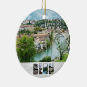 Bern Zwitserland: De Zwitserse foto van de kerstri Keramisch Ornament (Rechts)