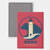 Bern Zwitserland Europa Magneet (Voorkant / Achterkant)