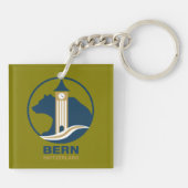 Bern Zwitserland Europa Sleutelhanger (Achterkant)