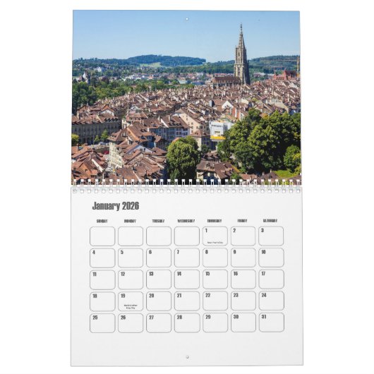 Bern-Zwitserland kalender (Jan 2026)