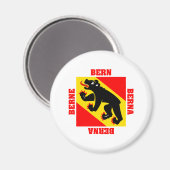 Bern Zwitserland Kanton Vlag Magneet (Voorkant / Achterkant)