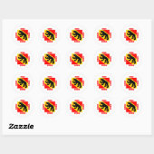 Bern Zwitserland Kanton Vlag Ronde Sticker (Vel)