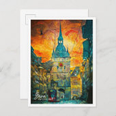 Bern Zwitserland Mooi olieverflandschap Briefkaart (Voorkant / Achterkant)