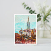 Bern Zwitserland Mooie olieverfstad Briefkaart (Staand voorkant)