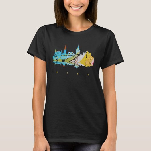 Bern Zwitserland Oude Stad Levendig Reis T-shirt (Voorkant)
