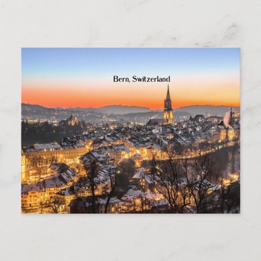 Bern, Zwitserland panoramisch uitzicht Briefkaart (Voorkant)