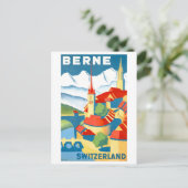 Bern, Zwitserland, Reisposter Briefkaart (Staand voorkant)