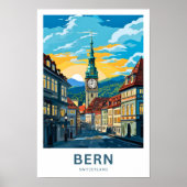Bern Zwitserland Reisprint Poster (Voorkant)